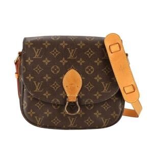 Louis Vuitton Saint Cloud Monogram Shoulder Bag Brown